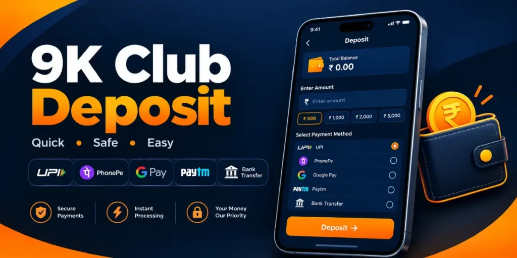 9k club deposit